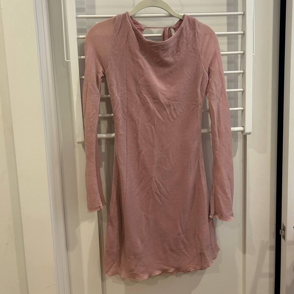 Princess Polly Dusty Pink Long Sleeve Dress